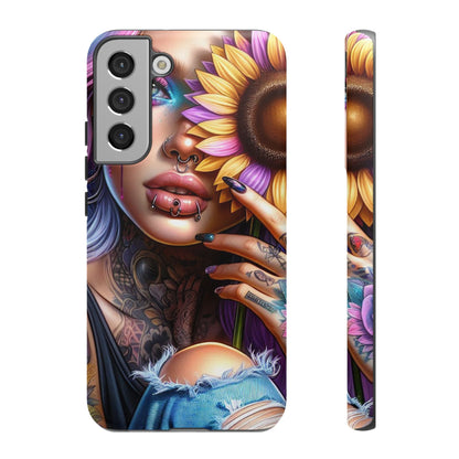 Sunflower Soul – Vibrant Ink & Cosmic Beauty Mobile Cover