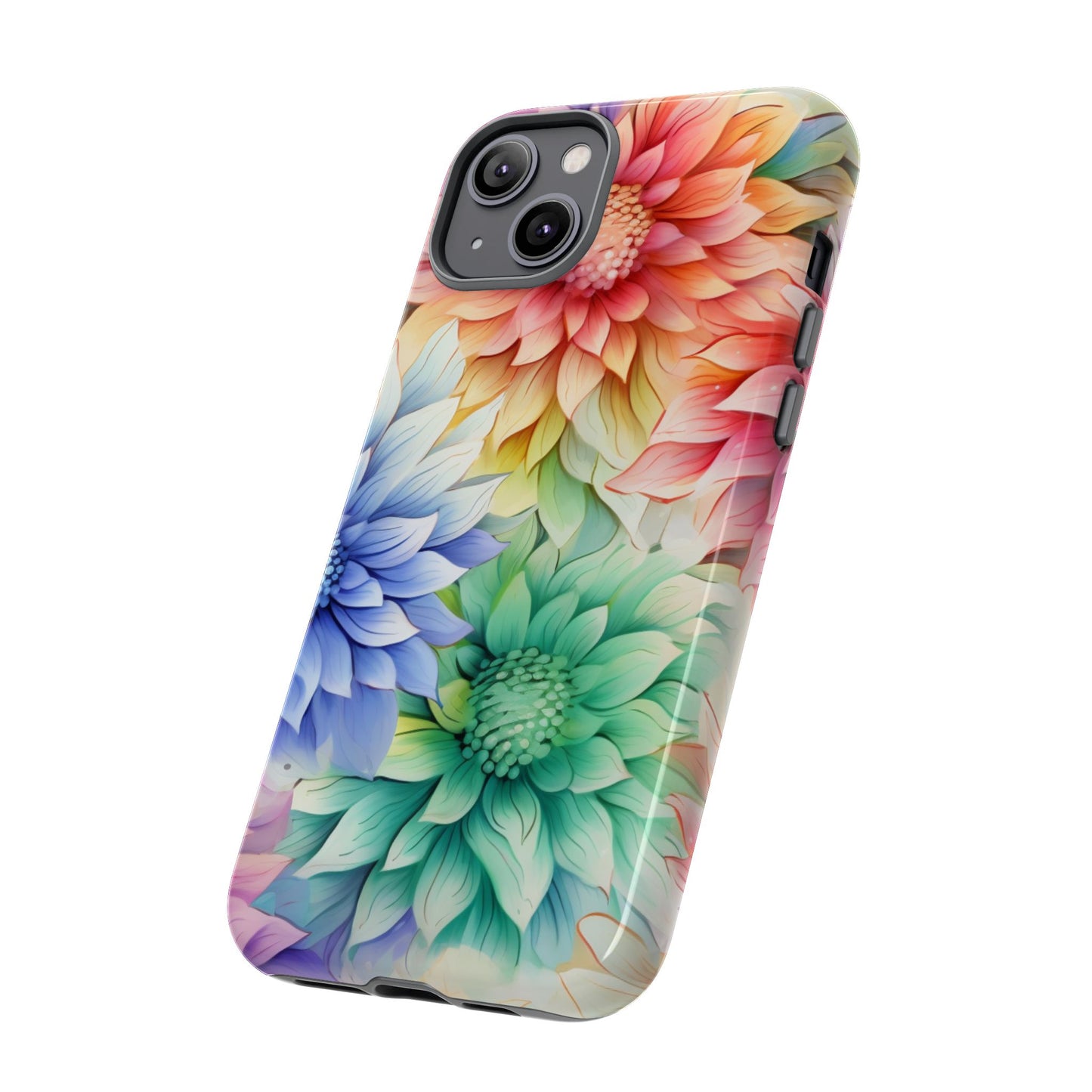 Rainbow Bloom Mandala Floral Mobile Case