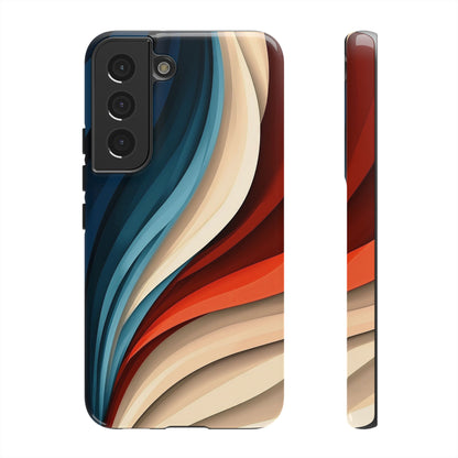 Velvet Waves – Abstract Flow Phone Case for iPhone, Samsung & Pixel