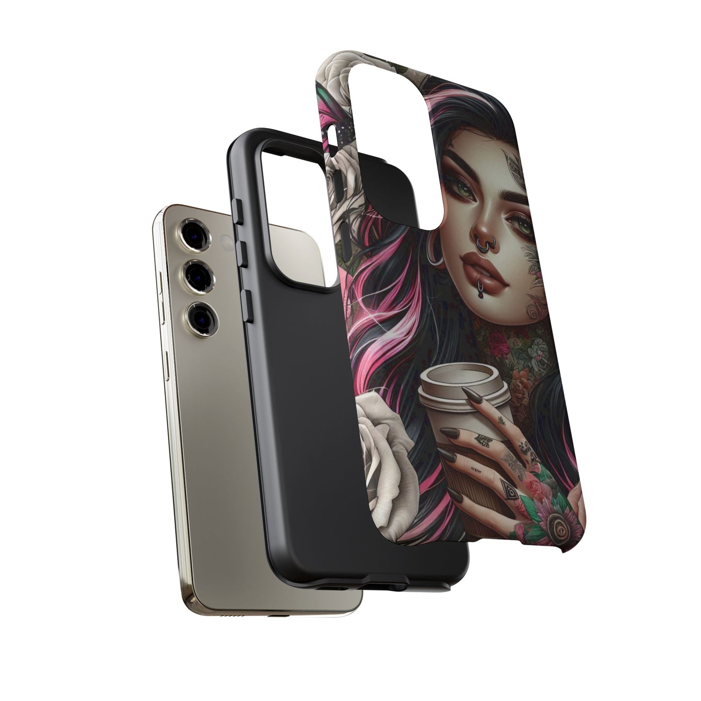 Gothic Rose Coffee Queen Mobile Case
