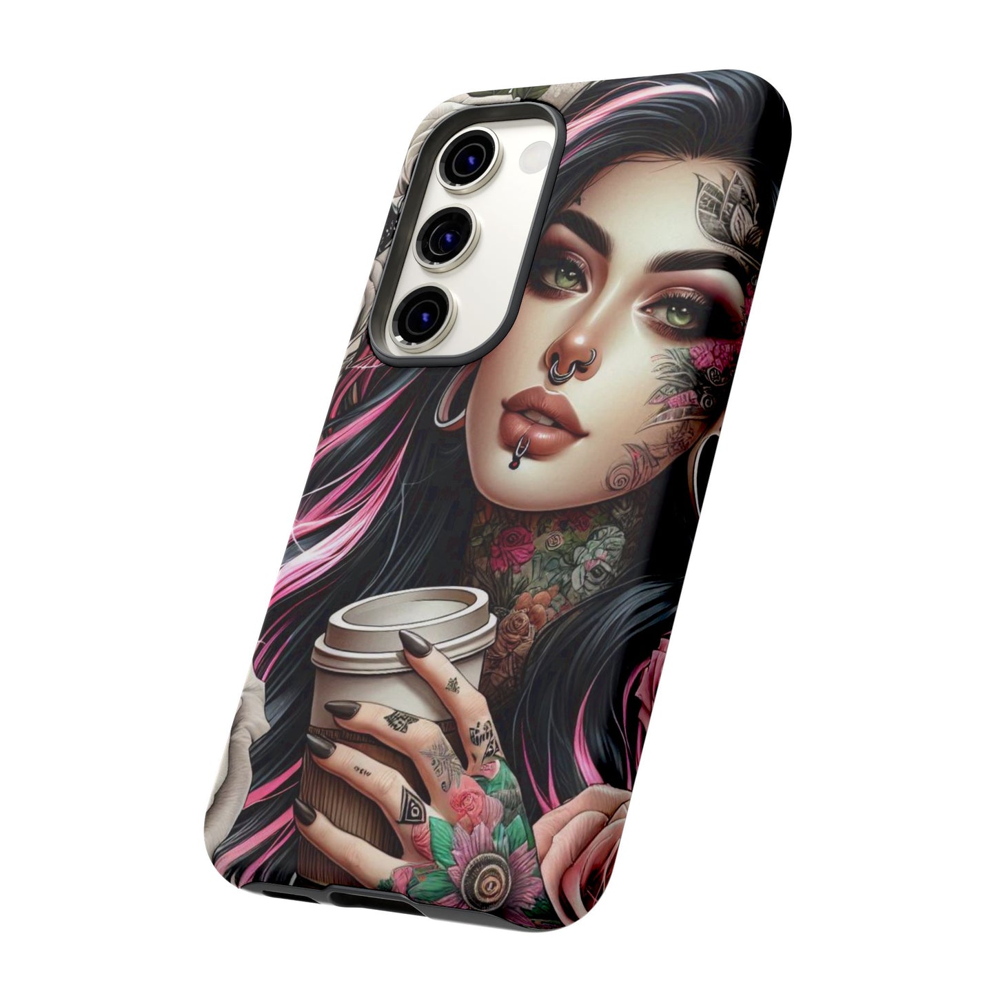 Gothic Rose Coffee Queen Mobile Case