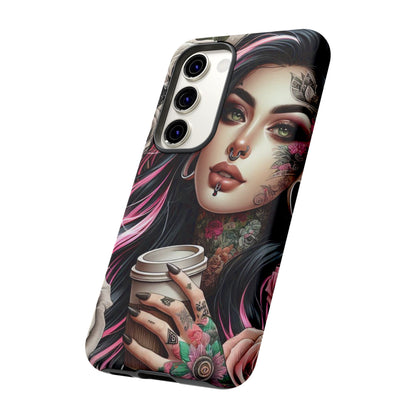 Gothic Rose Coffee Queen Mobile Case