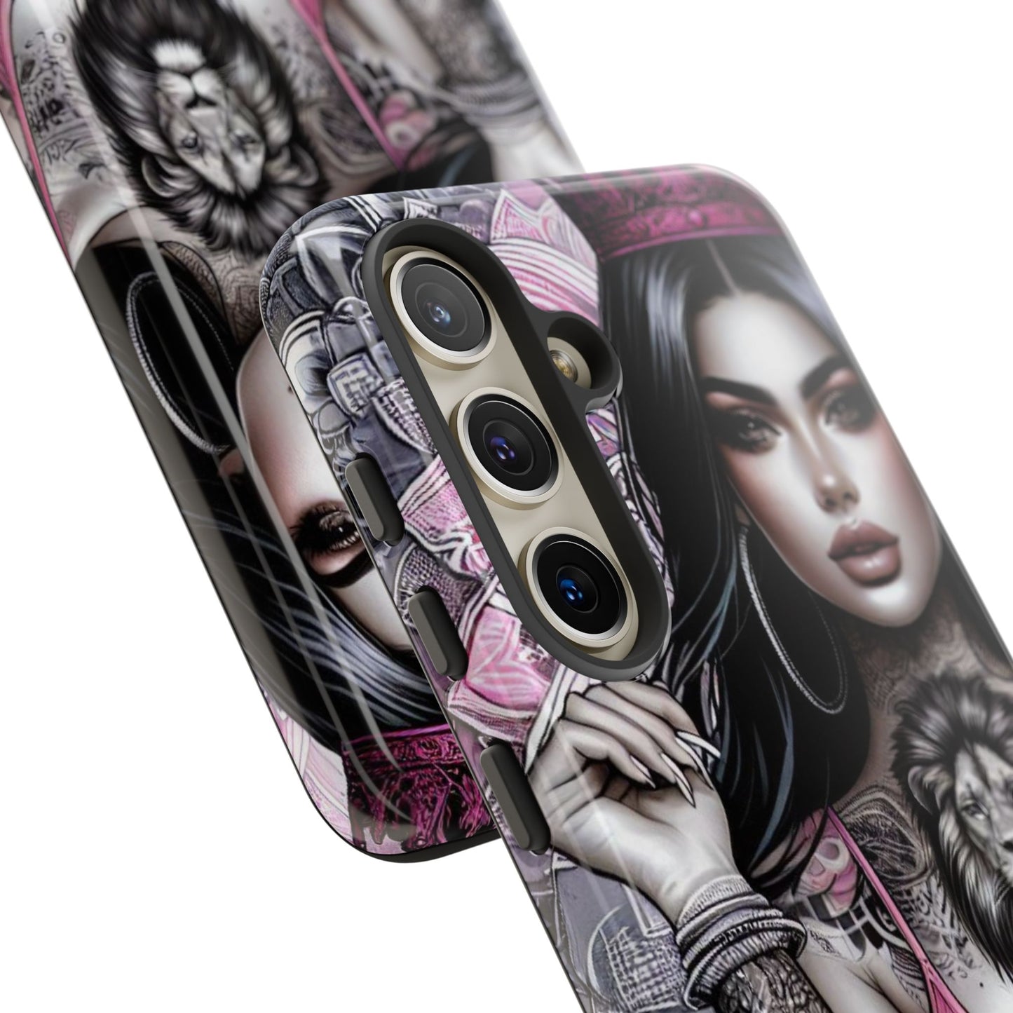 Queen of the Jungle – Regal Tattooed Goddess Mobile Cover