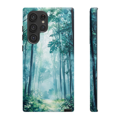 Enchanted Forest Dreamscape Watercolor Phone Case for iPhone, google Pixel & Samsung