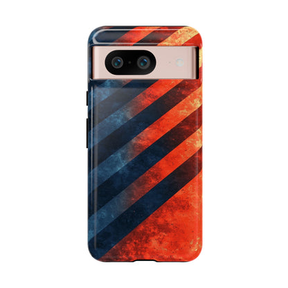 Molten Stripes – Grunge Gradient Abstract Phone Case for iPhone, Samsung & Pixel