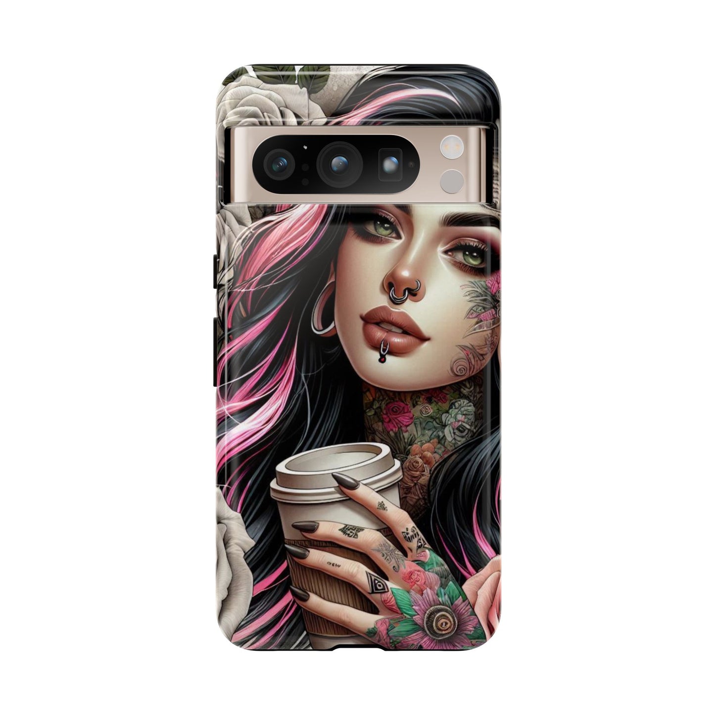 Gothic Rose Coffee Queen Mobile Case