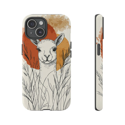 Hello Sunshine: The Llama in the Tall Grass Phone Case for iPhone, Samsung & Pixel