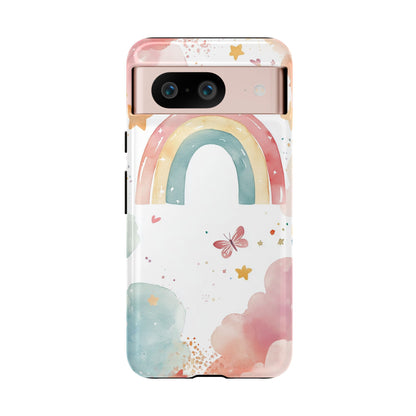 Rainbow Whimsy Watercolor Phone Case for iPhone, google Pixel & Samsung