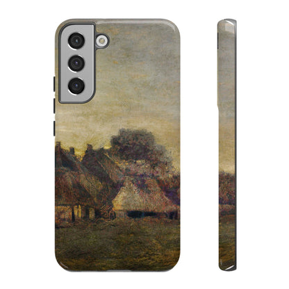 Van Gogh Village Painting Phone Case - iPhone, Samsung, Pixel - Artistic Starry Night Cover, Gift for Art Lovers