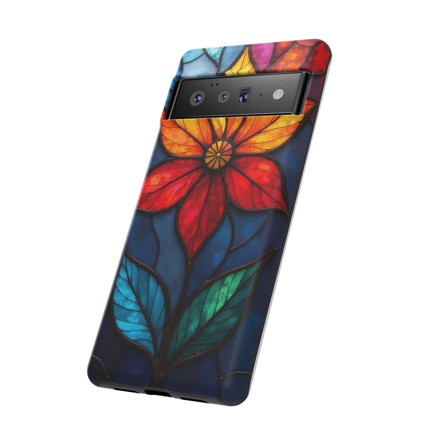 Radiant Blossom: Red and Orange Floral Elegance