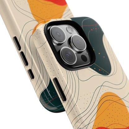 Wavy Vibes Abstract Phone Case – Bold Retro Design for iPhone, Samsung & Pixel