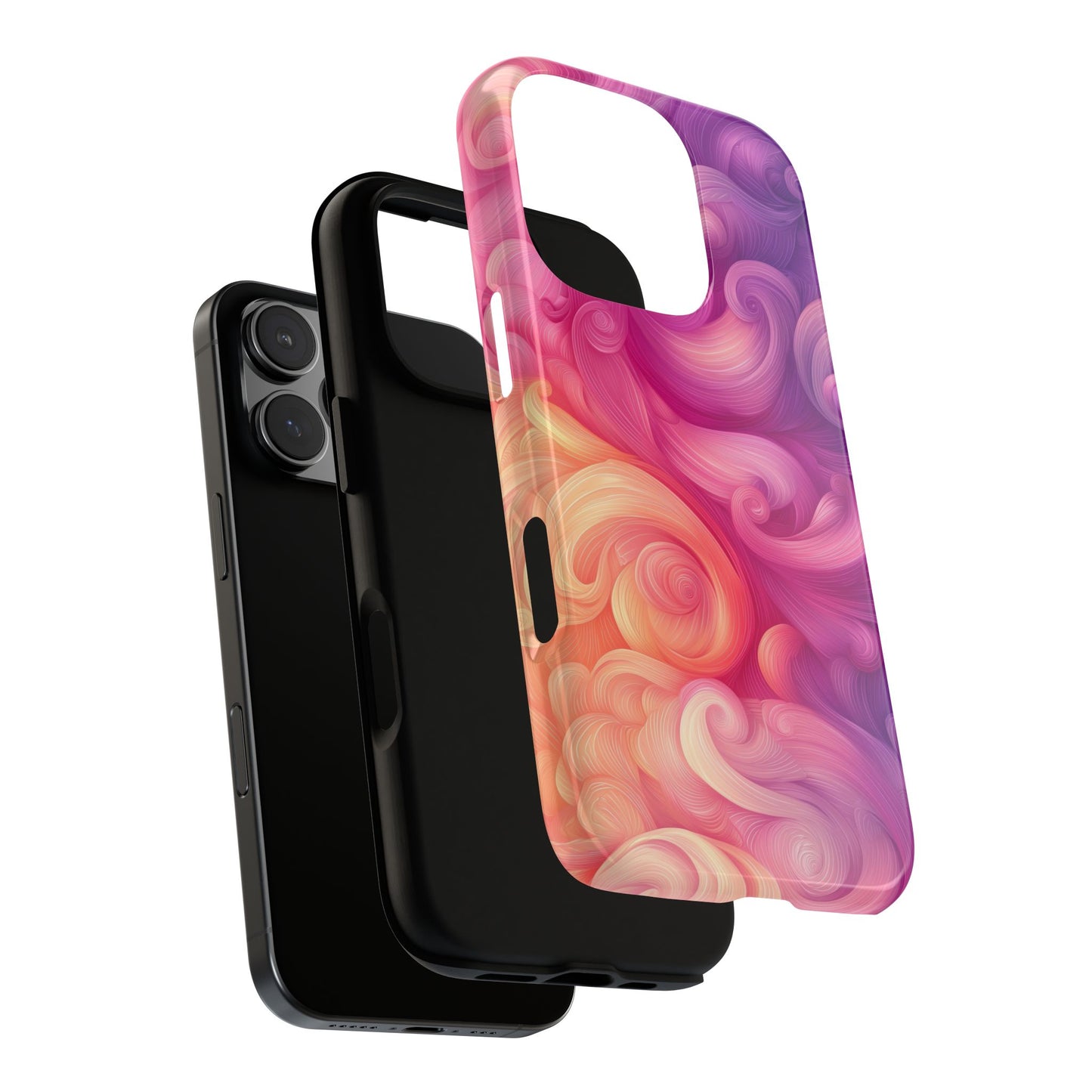 Cotton Candy Swirl Watercolor Phone Case for iPhone, google Pixel & Samsung