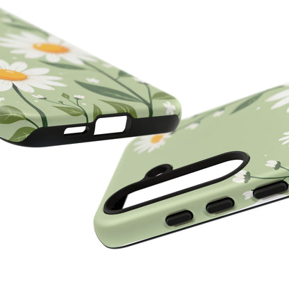 Green Floral Case, Daisy Pattern Design, Iphone Case Design, Perfect Gift For Her