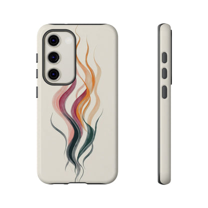 Whispering Waves – Elegant Line Art Abstract Phone Case for iPhone, Samsung & Pixel