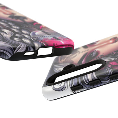 Icy Rebel – Silver Dreads & Edgy Street Chic Mobile Cover