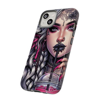 Icy Rebel – Silver Dreads & Edgy Street Chic Mobile Cover