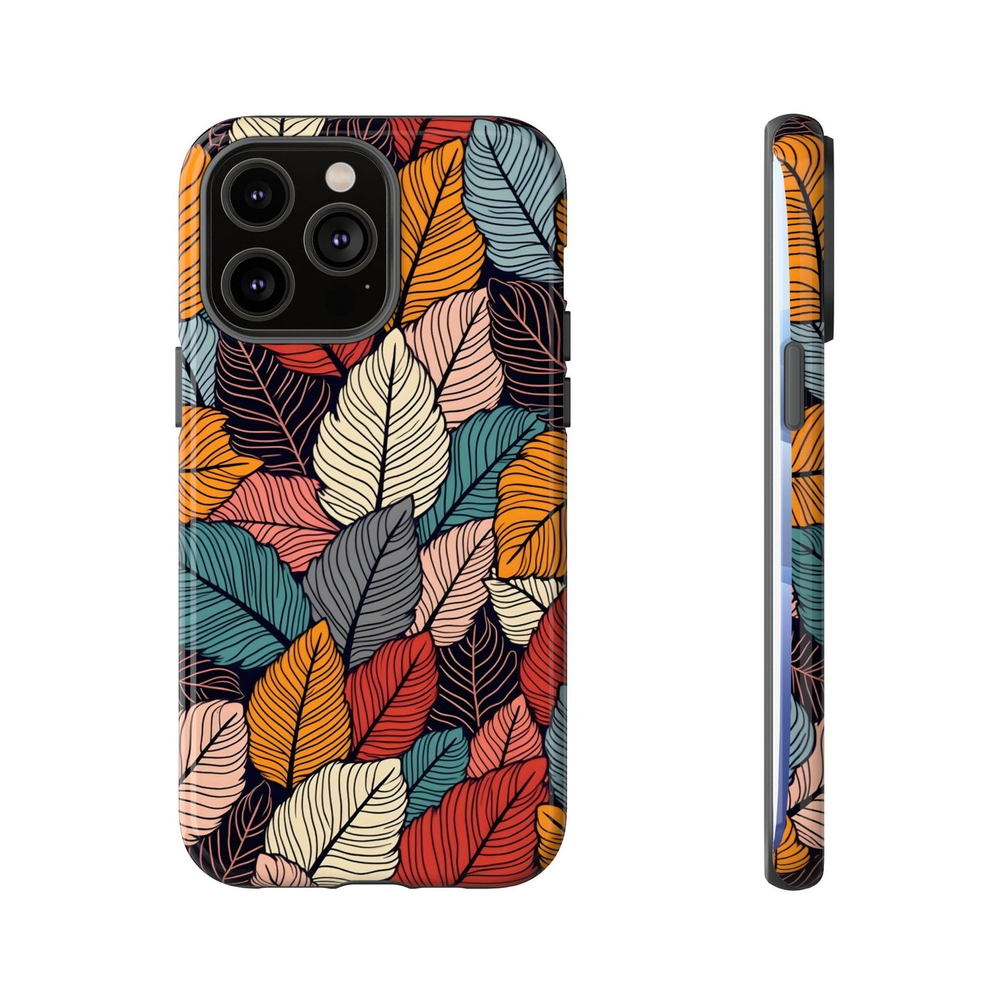 Colorful Abstract Leaves Pattern Design