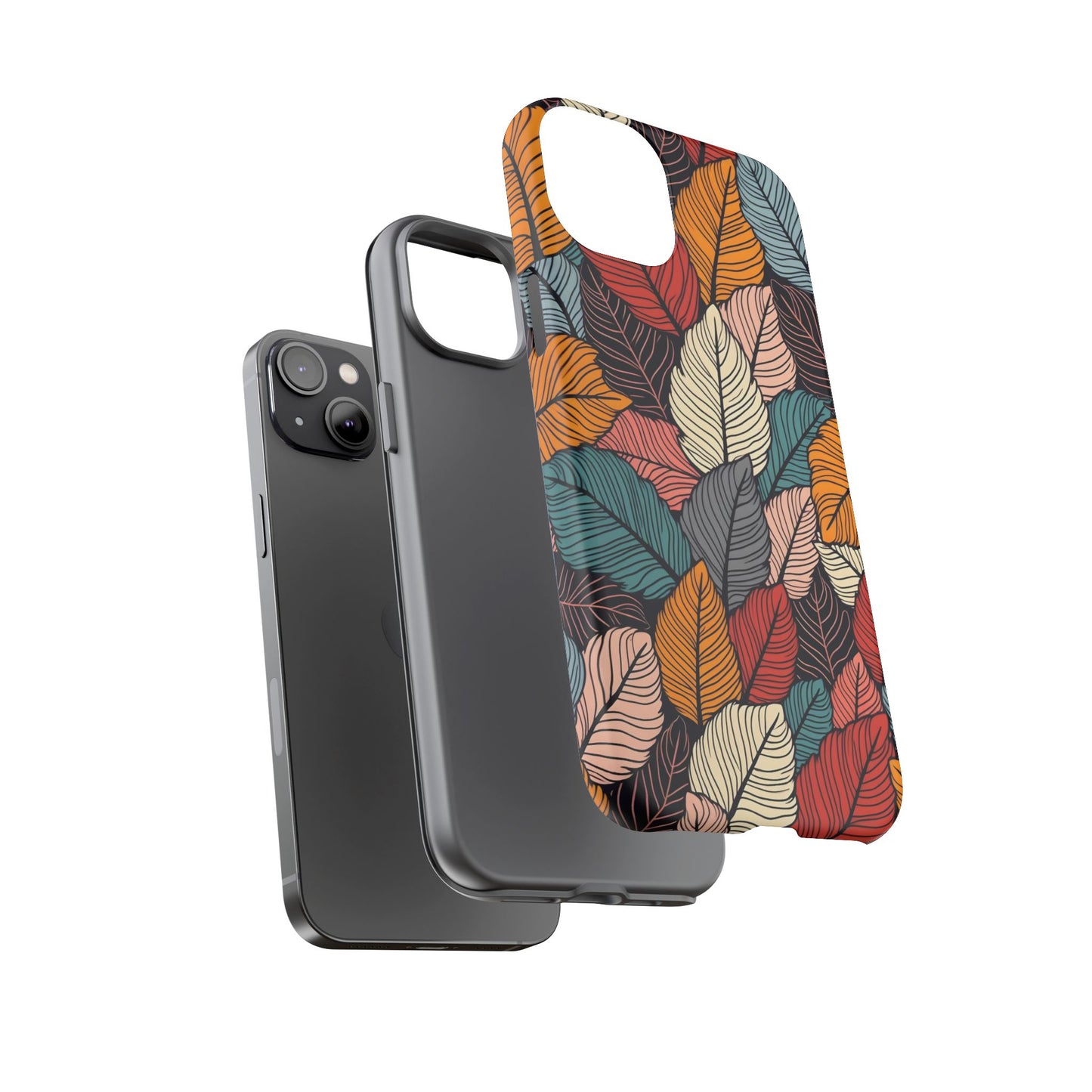 Colorful Abstract Leaves Pattern Design