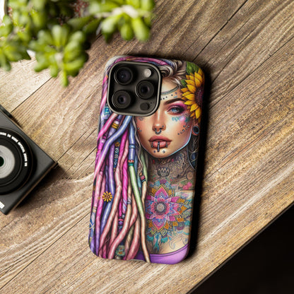 Boho Mandala Goddess – Ethereal Tattoo Art Mobile Cover