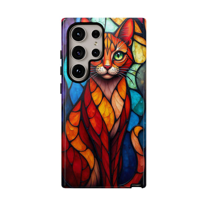 Geometric Cat: Colorful Abstract Portrait
