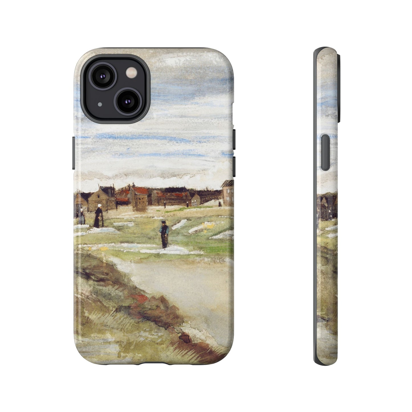 Van Gogh Village Painting Phone Case - iPhone, Samsung, Pixel - Art Print Cover, Gift for Art Lovers