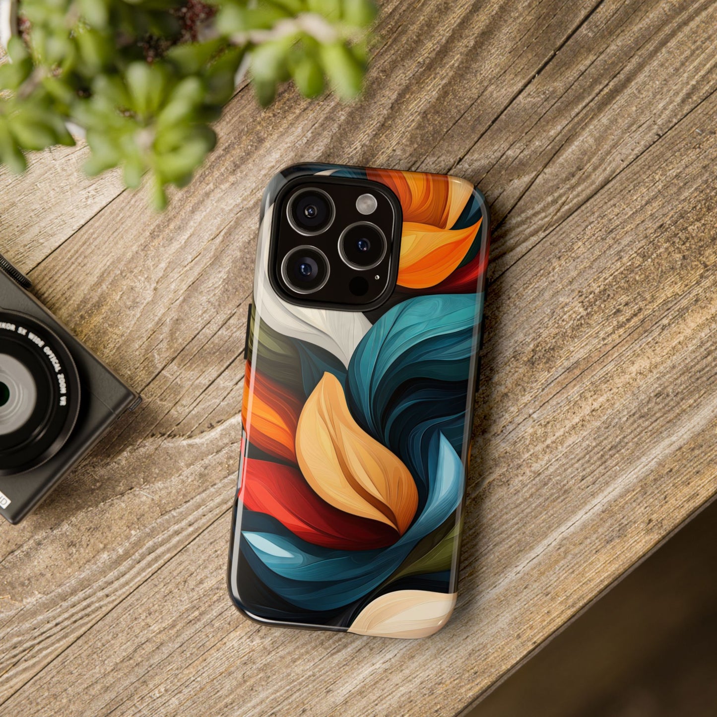 Floral Flow Abstract Phone Case – Nature-Inspired Design for iPhone, Google Pixel & Samsung