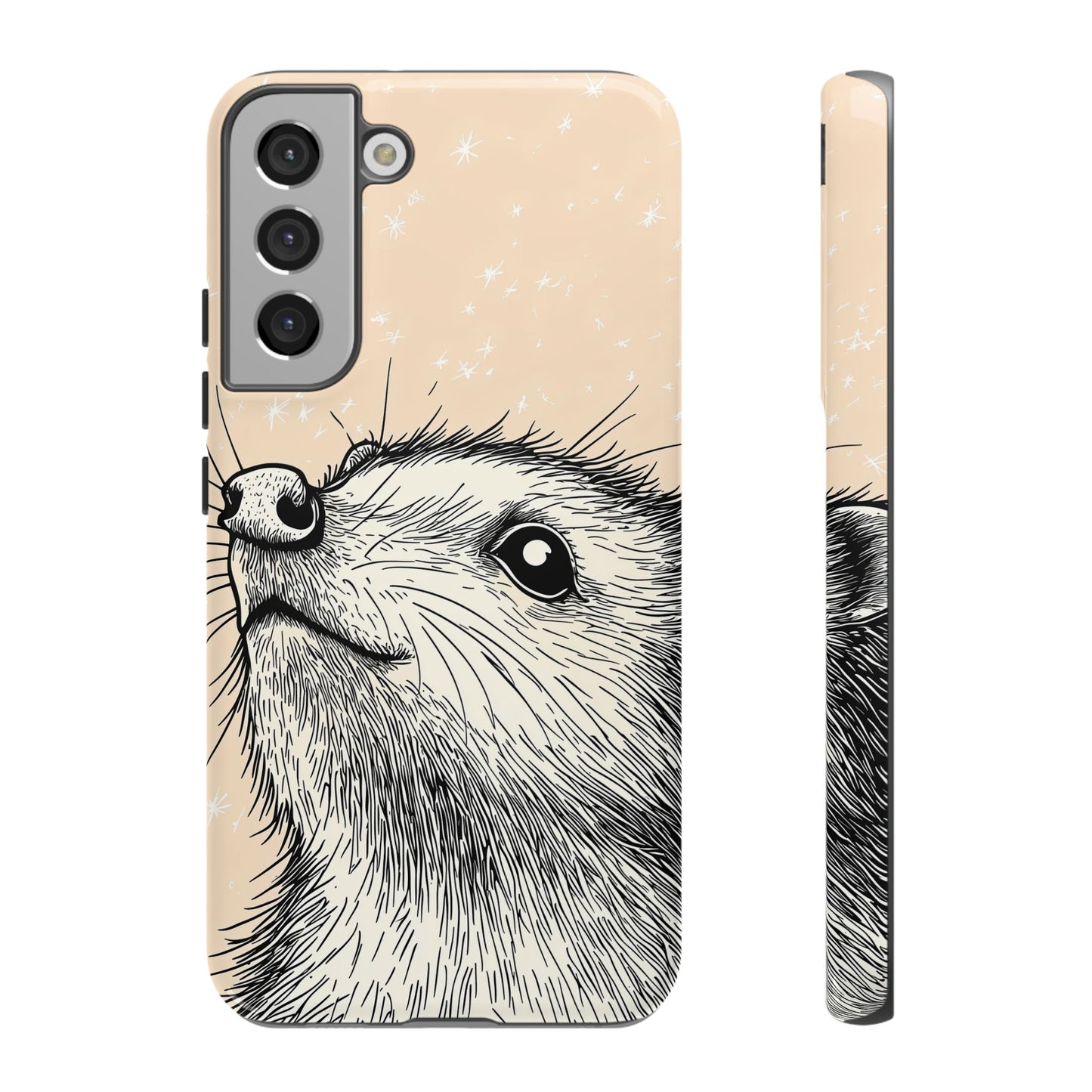 Starlit Wonder: Curious Critter in the Cosmos Phone Case for iPhone, Samsung & Pixel