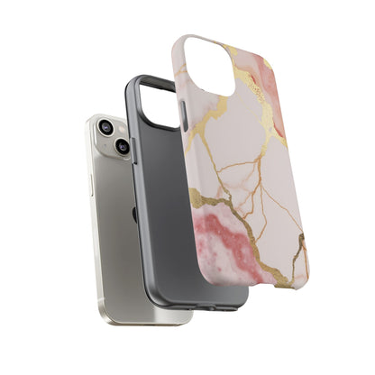 Beautiful Pink Minimal Marble Case Design