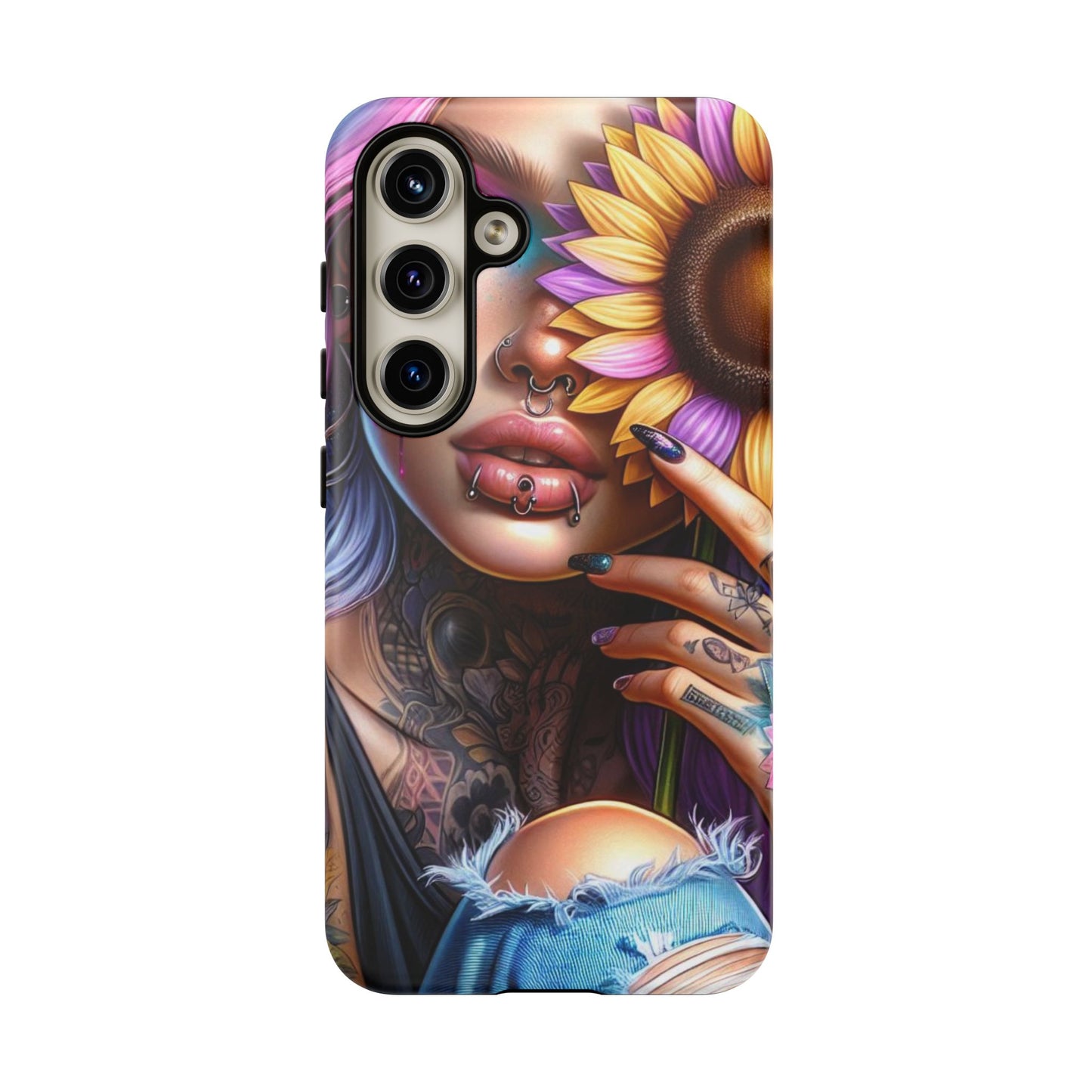 Sunflower Soul – Vibrant Ink & Cosmic Beauty Mobile Cover
