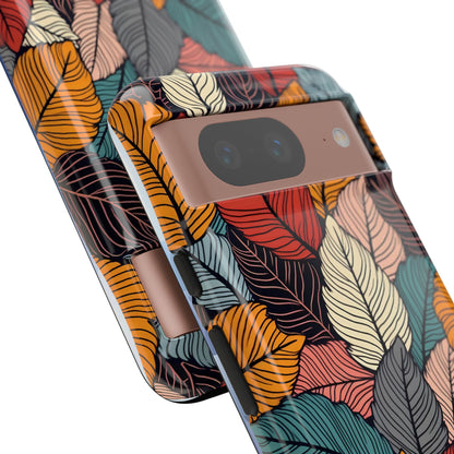 Colorful Abstract Leaves Pattern Design