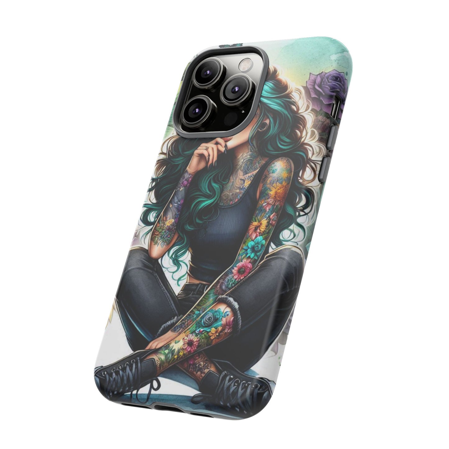 Urban Wildflower – Edgy Tattooed Beauty Mobile Cover