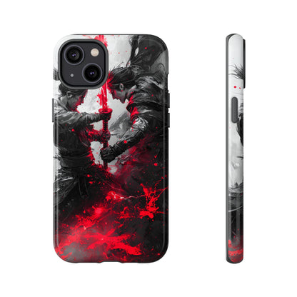 Duel of Fates | Red Energy Samurai Clash Phone Case for iPhone, Samsung & Pixel