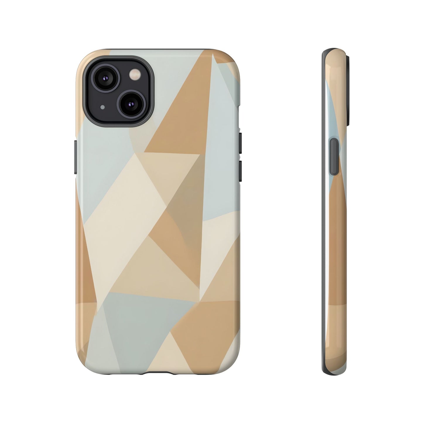 Neutral Geometrical Triangular Abstract Pattern