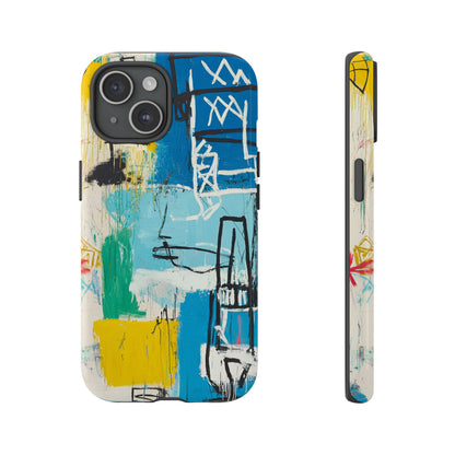 Artistic Phone Case – Jean-Michel Basquiat Graffiti Art - iPhone, Samsung & Google Pixel Cover - Artistic Painting Case,  Art Lover Gift