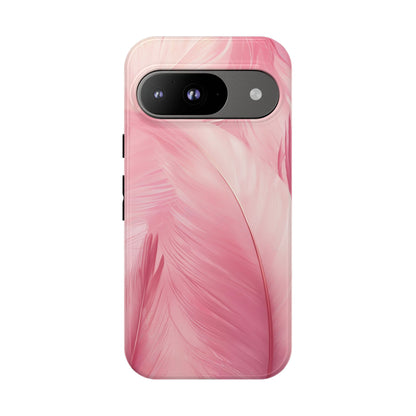 Soft Pink Flamingo Feather Phone Case for iPhone, Samsung & Google Pixel