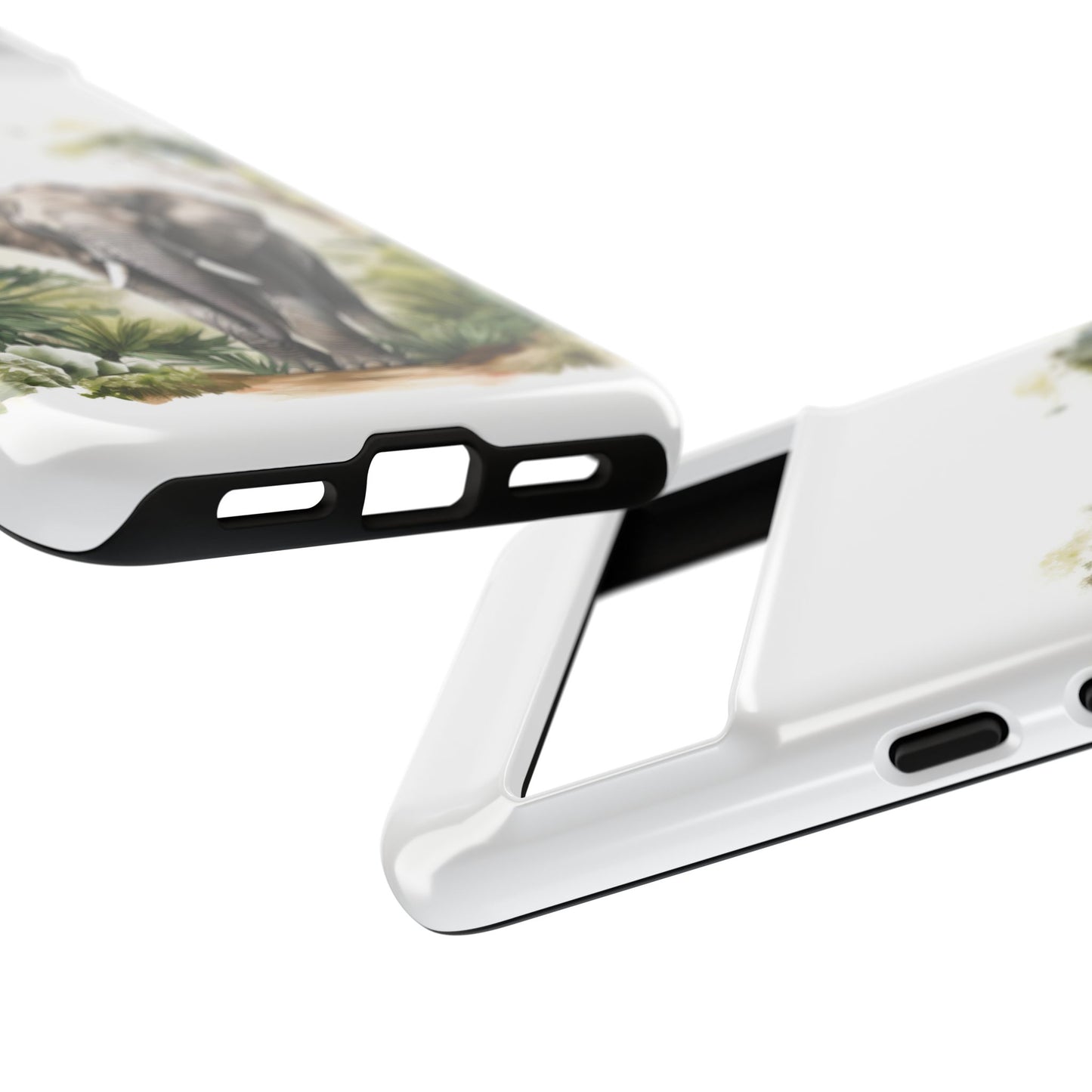 Serene Jungle Elephant Mobile Cover – Watercolor Wildlife Design