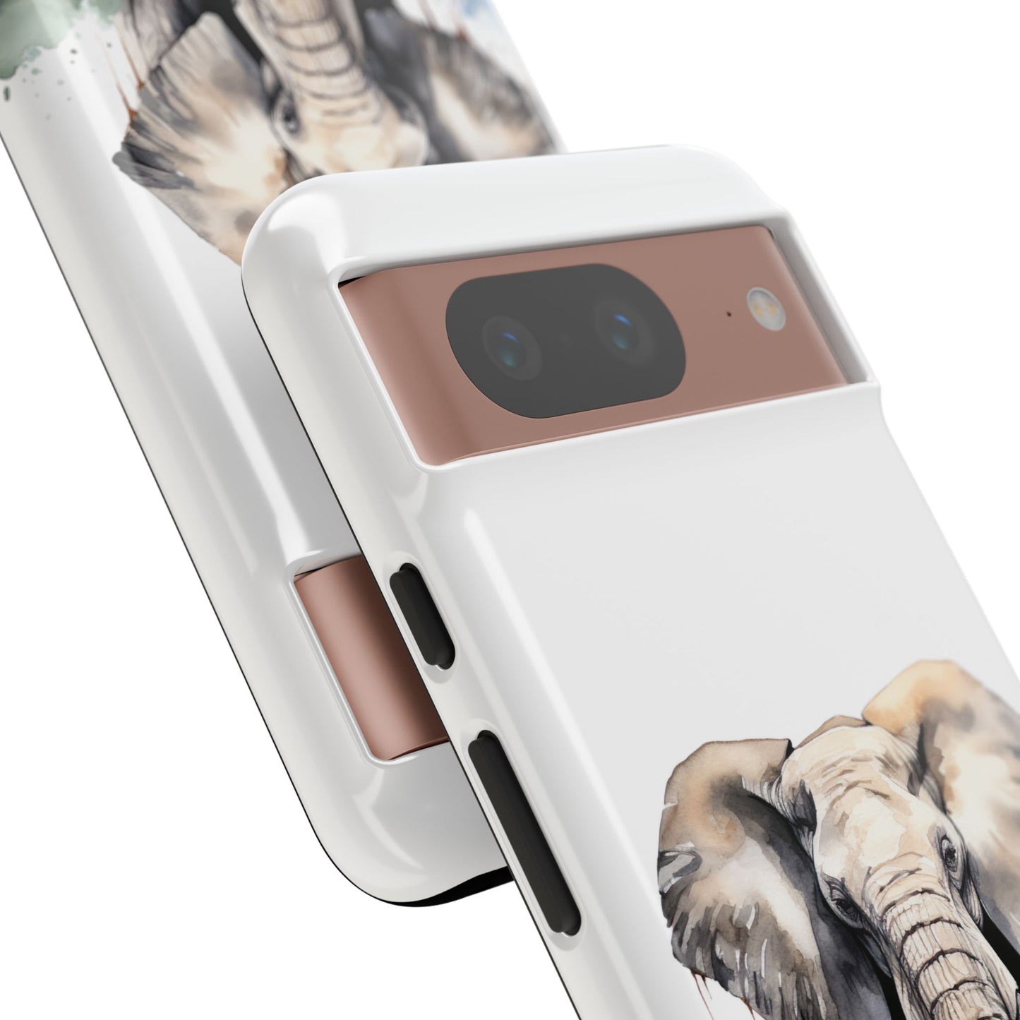 Safari Watercolor Elephant Mobile Cover – Artistic Wildlife Design