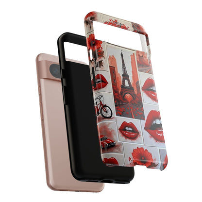 Red Lips & Eiffel Tower Phone Case