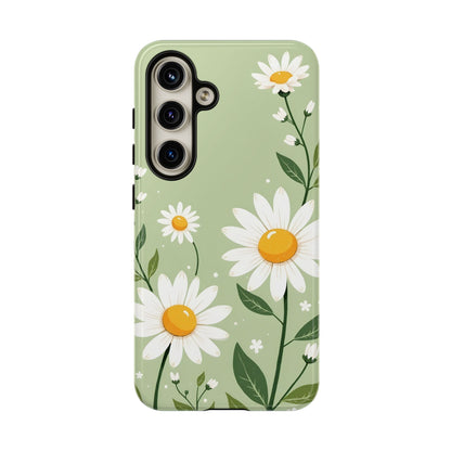 Green Floral Case, Daisy Pattern Design, Iphone Case Design, Perfect Gift For Her