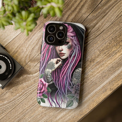 Gothic Rose Tattoo Art Mobile Case