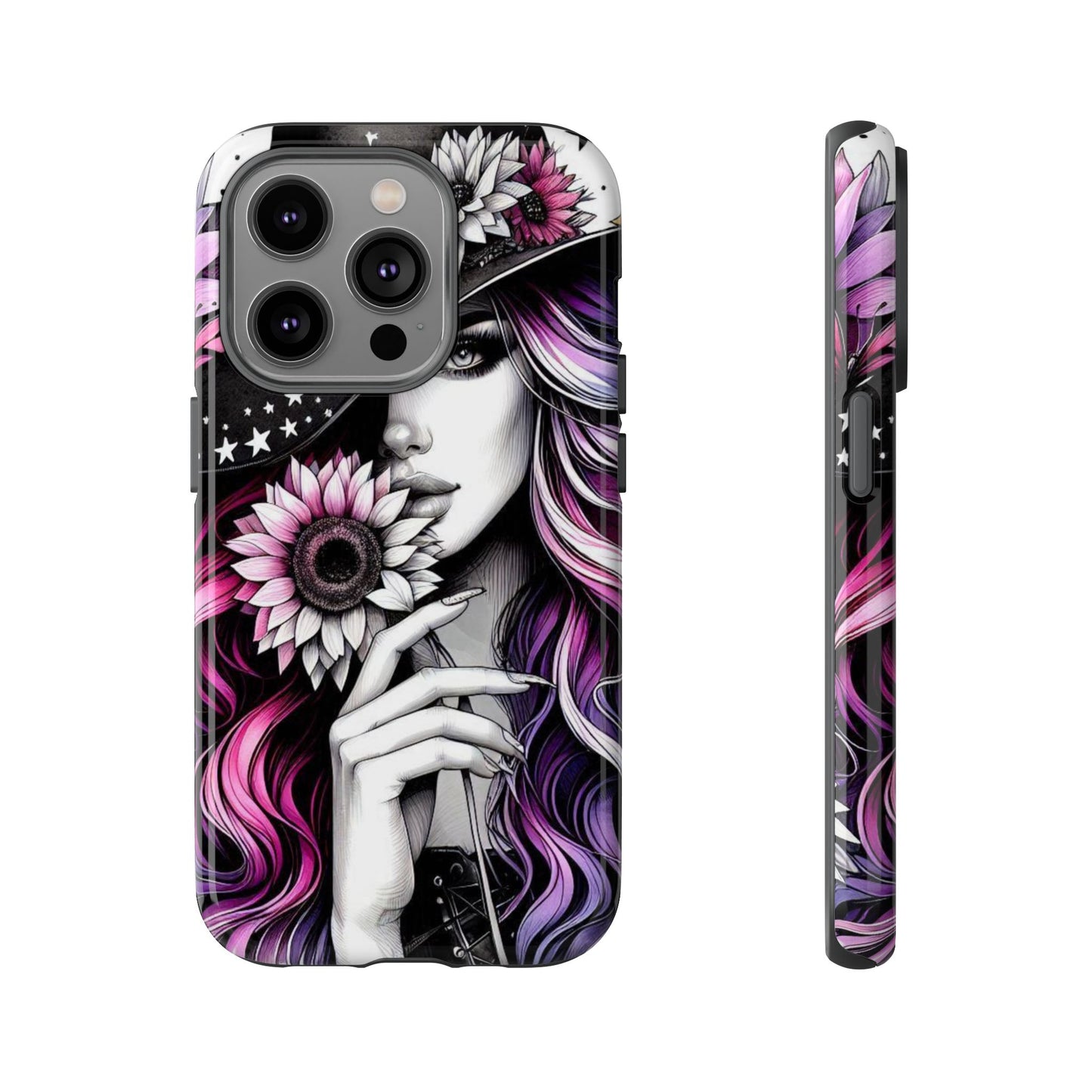 Mystic Bloom – Enchanted Witch & Floral Elegance Mobile Cover