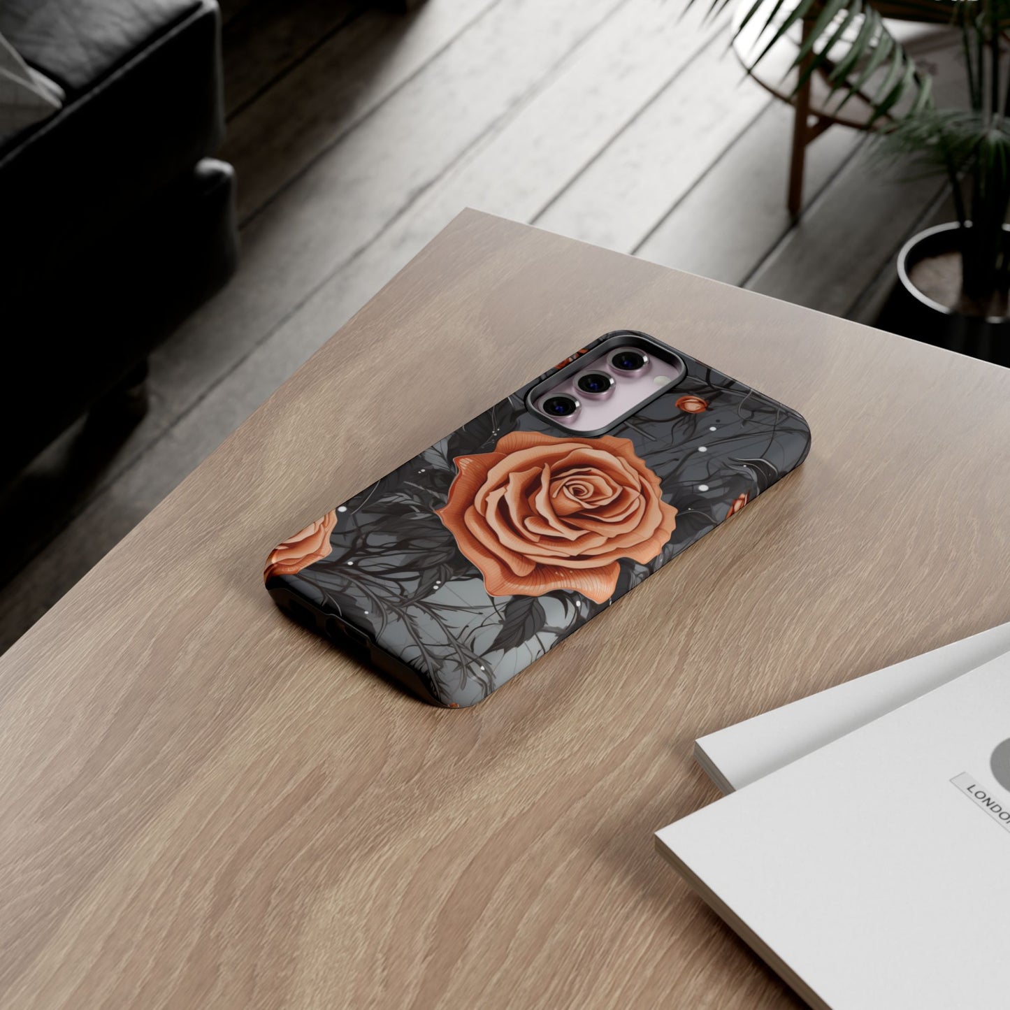 Mystic Noir Rose Mobile Case