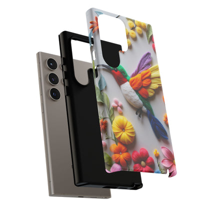Elegant Hummingbird with Floral Mosaic Design | Nature's Artistic Vibes | iPhone 16 Pro