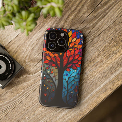 Stained Glass Tree: Vibrant Elegance for Your Case