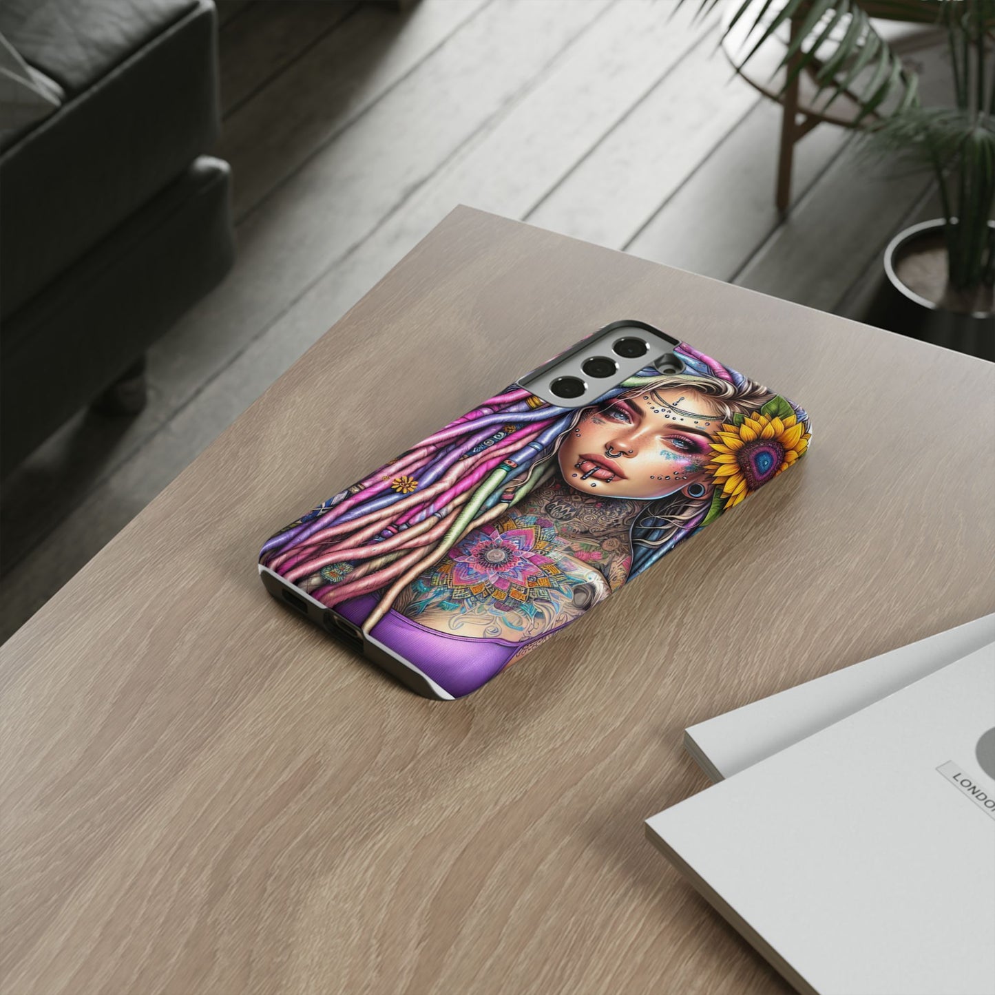 Boho Mandala Goddess – Ethereal Tattoo Art Mobile Cover