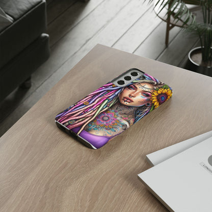 Boho Mandala Goddess – Ethereal Tattoo Art Mobile Cover