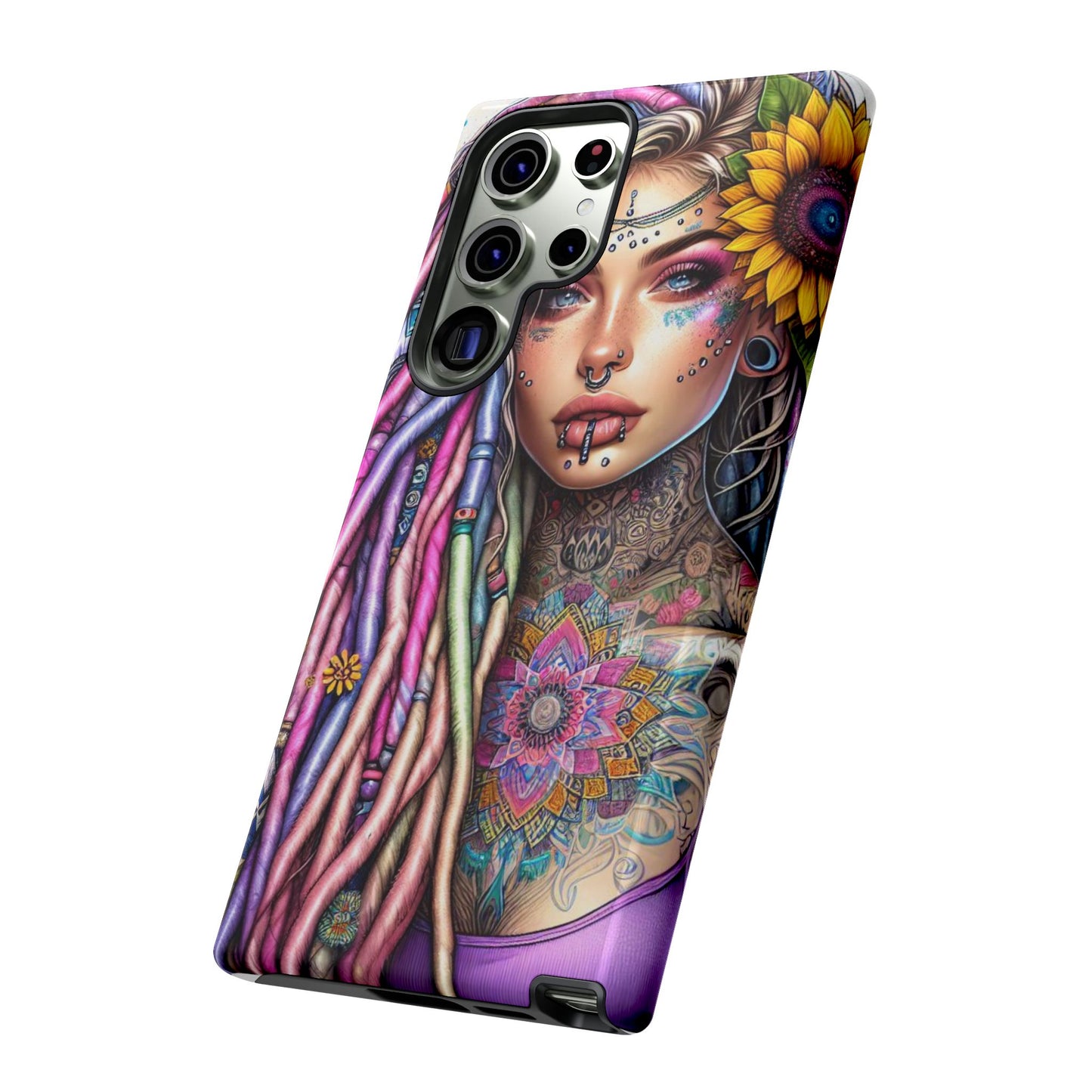 Boho Mandala Goddess – Ethereal Tattoo Art Mobile Cover