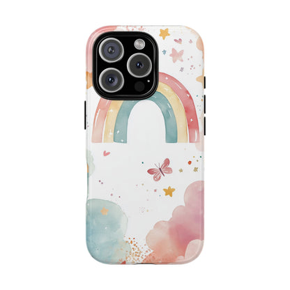 Rainbow Whimsy Watercolor Phone Case for iPhone, google Pixel & Samsung