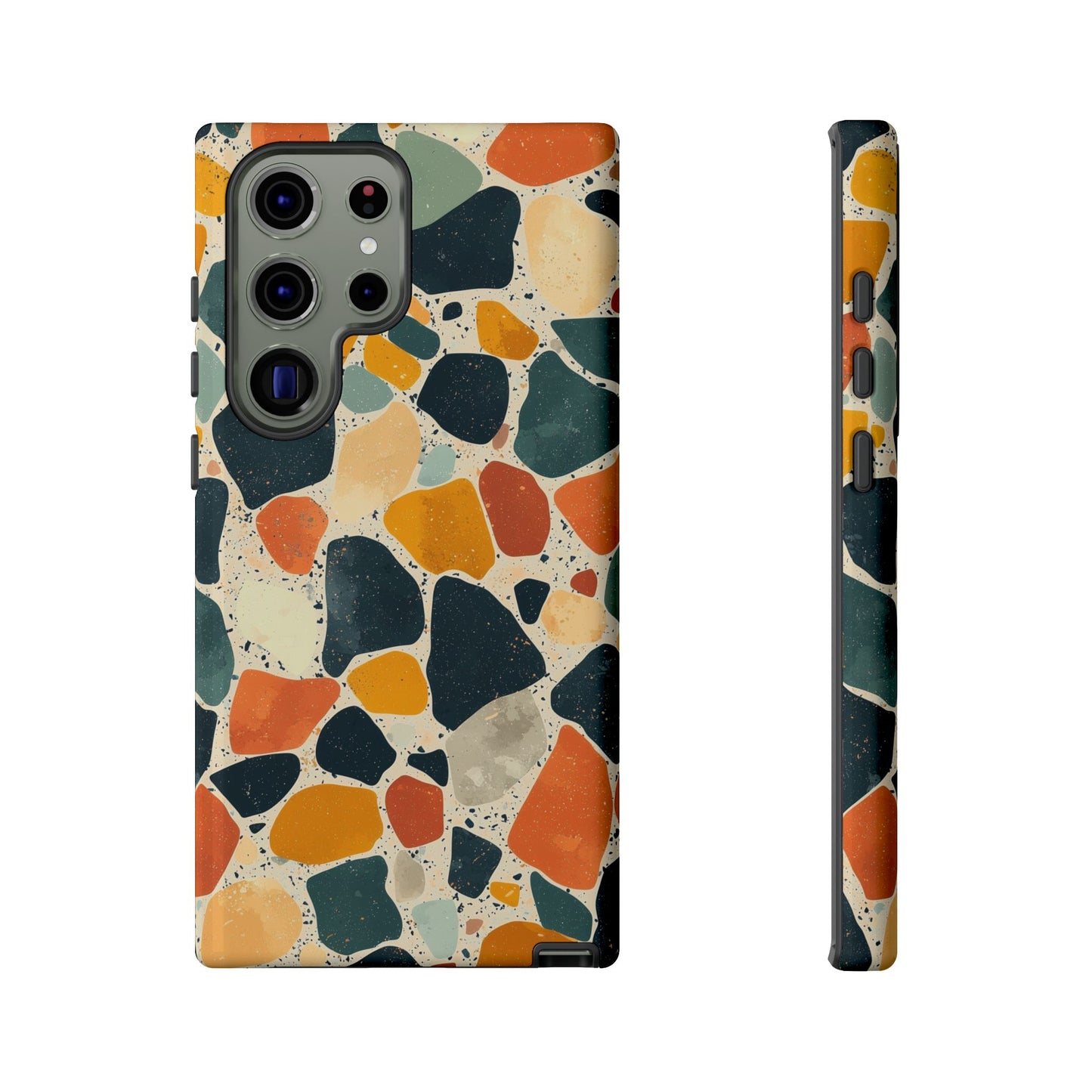 Terracotta & Teal Terrazzo Phone Case for iPhone, google Pixel & Samsung