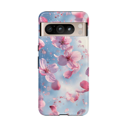 Cherry Blossom Drift Watercolor Phone Case for iPhone, google Pixel & Samsung